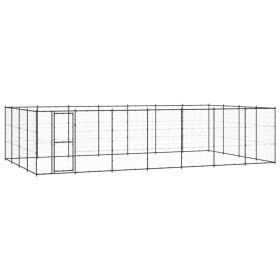 Outdoor Dog Kennel Steel 364.7 ft²