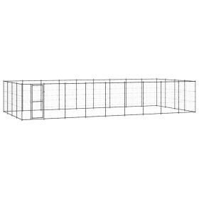 Outdoor Dog Kennel Steel 468.9 ft²