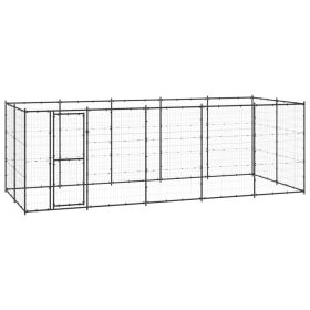 Outdoor Dog Kennel Steel 130.2 ft²