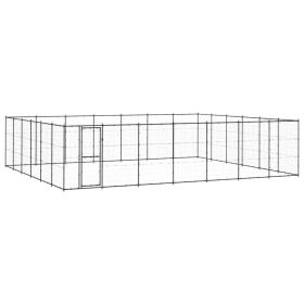 Outdoor Dog Kennel Steel 547 ft²