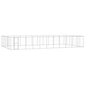 Outdoor Dog Kennel Galvanized Steel 859.6 ft²