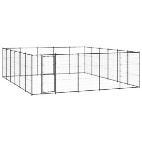 Outdoor Dog Kennel Steel 390.7 ft²