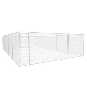 Outdoor Dog Kennel Galvanized Steel 374"x224.4"x72.8"