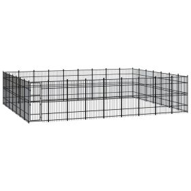 Outdoor Dog Kennel Steel 625 ft²