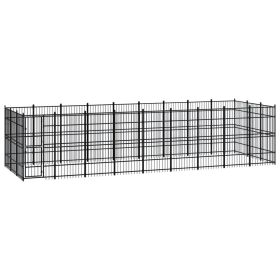 Outdoor Dog Kennel Steel 267.8 ft²