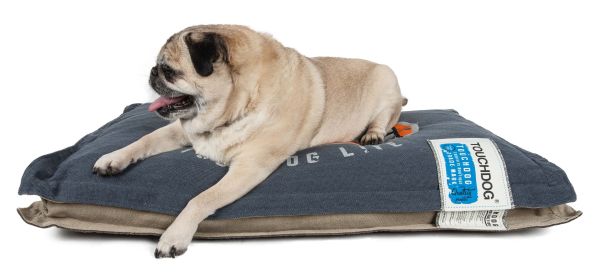 Touchdog Sporty Shock-Stitched Reversible Rectangular Thick Dog Mat (size: large)