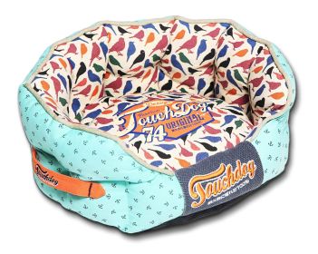 Touchdog Chirpin-Avery Rounded Premium Designer Dog Bed (size: medium)